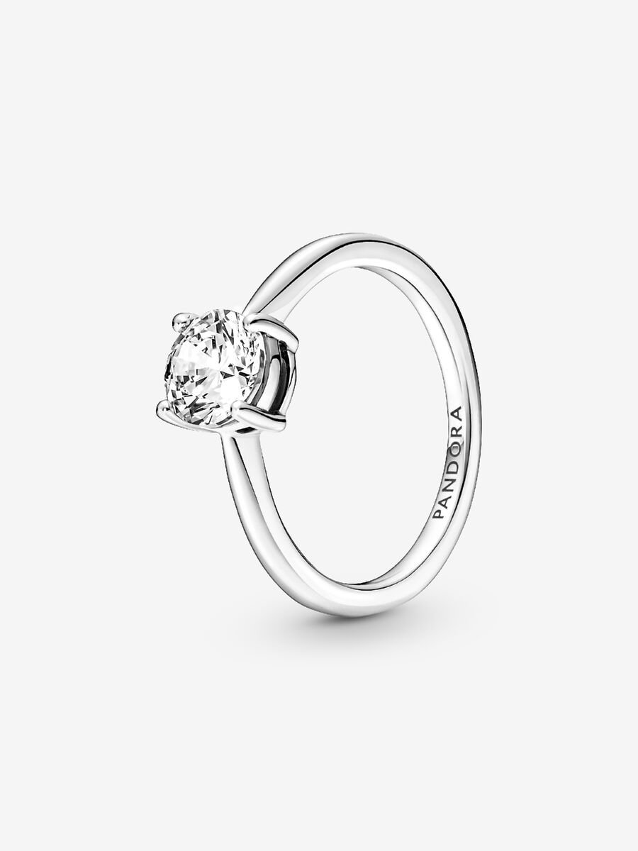 Anillo Solitario Brillante Pandora