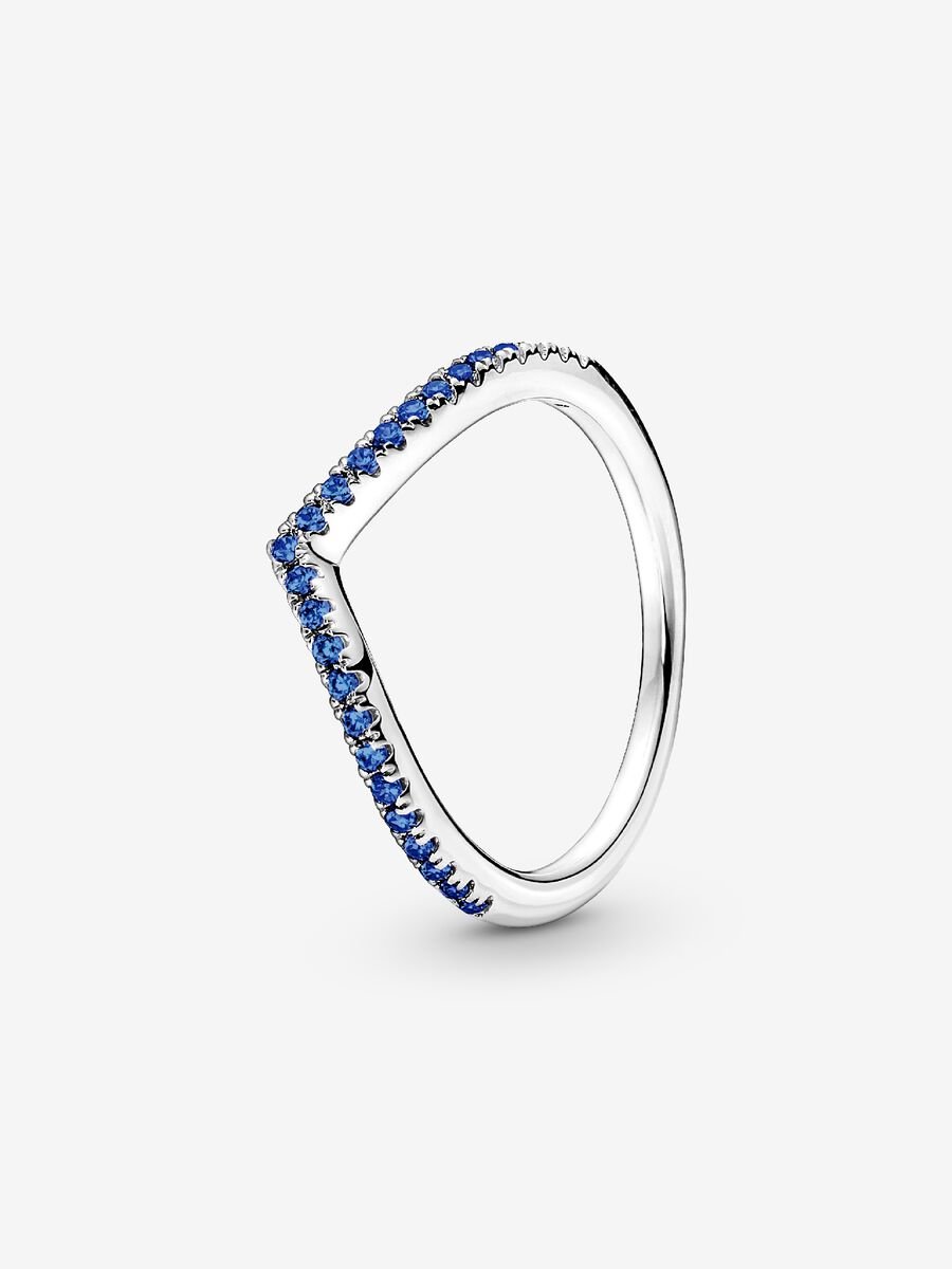 Anillo Deseo Reluciente Azul Pandora