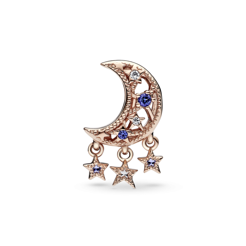 Charm Pandora Estrella y luna creciente