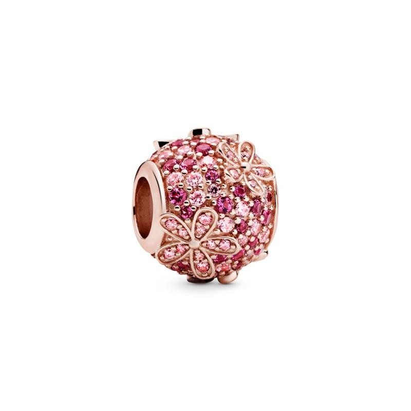 Charm Rose Margaritas Rosas en pavé