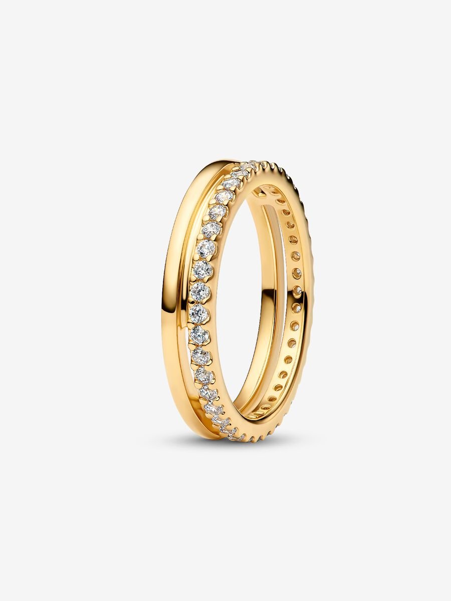 Anillo Doble Banda Pandora