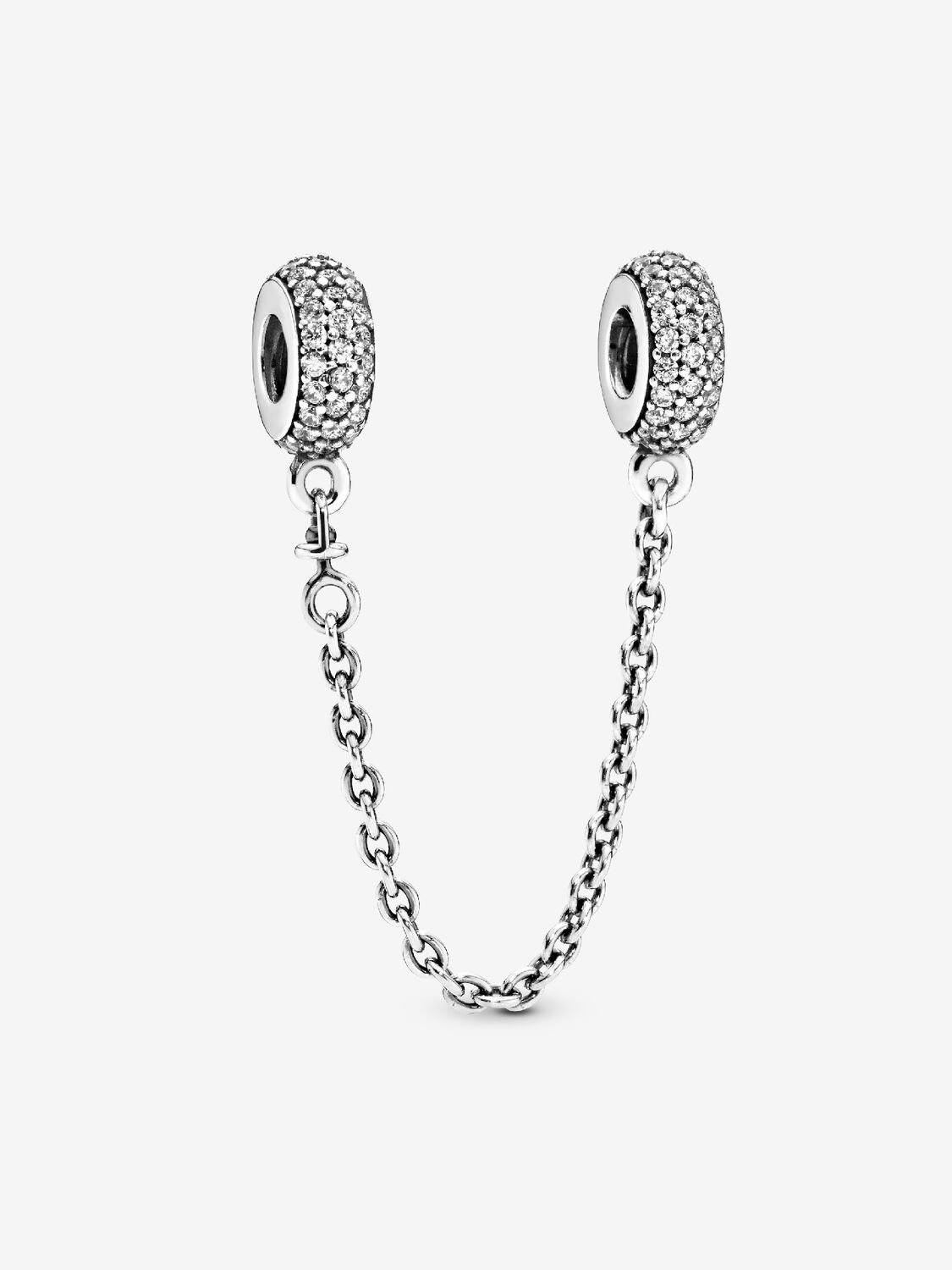 Cadena de seguridad Inspiración pavé Plata de primera ley