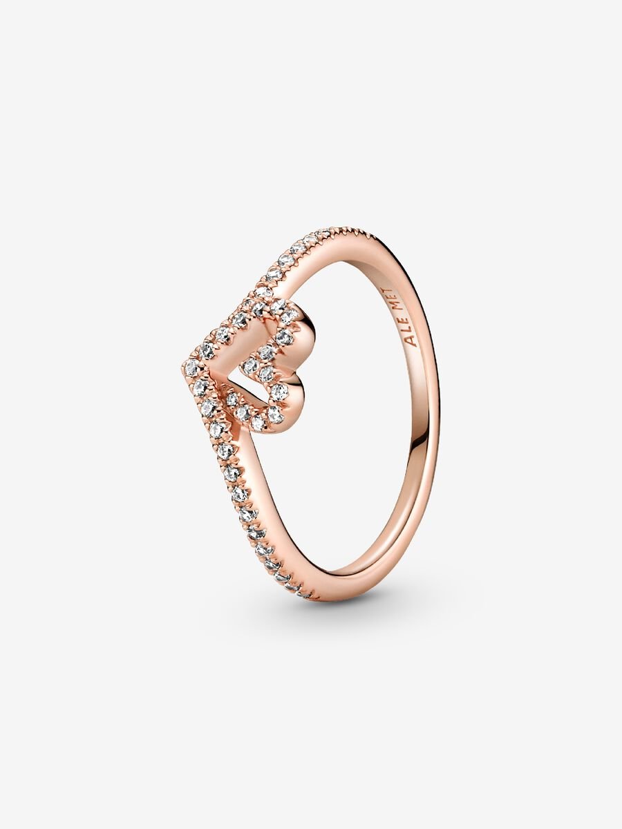 Anillo Corazón Espumoso Brillante Pandora