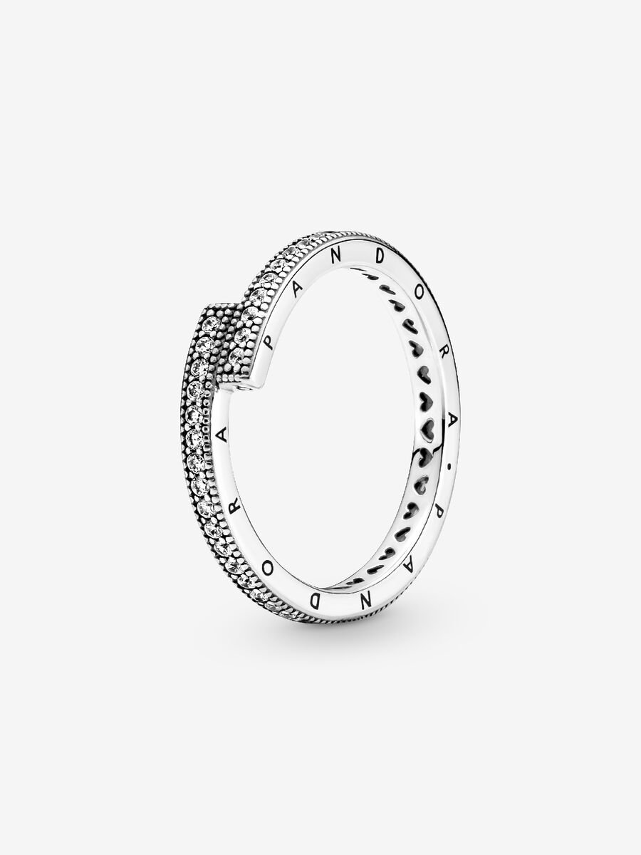 Anillo Superpuesto Brillante Pandora