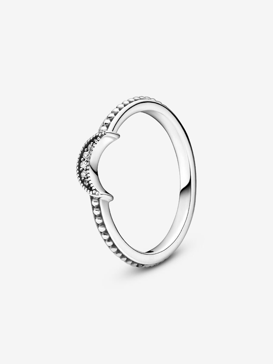 Anillo de Esferas Luna Creciente Pandora