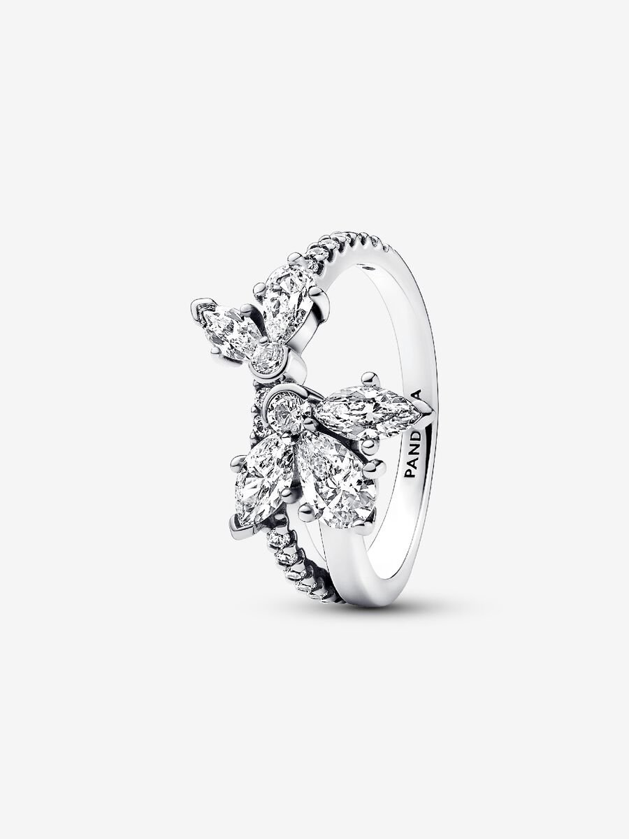 Anillo Herbario Brillante Asimétrico