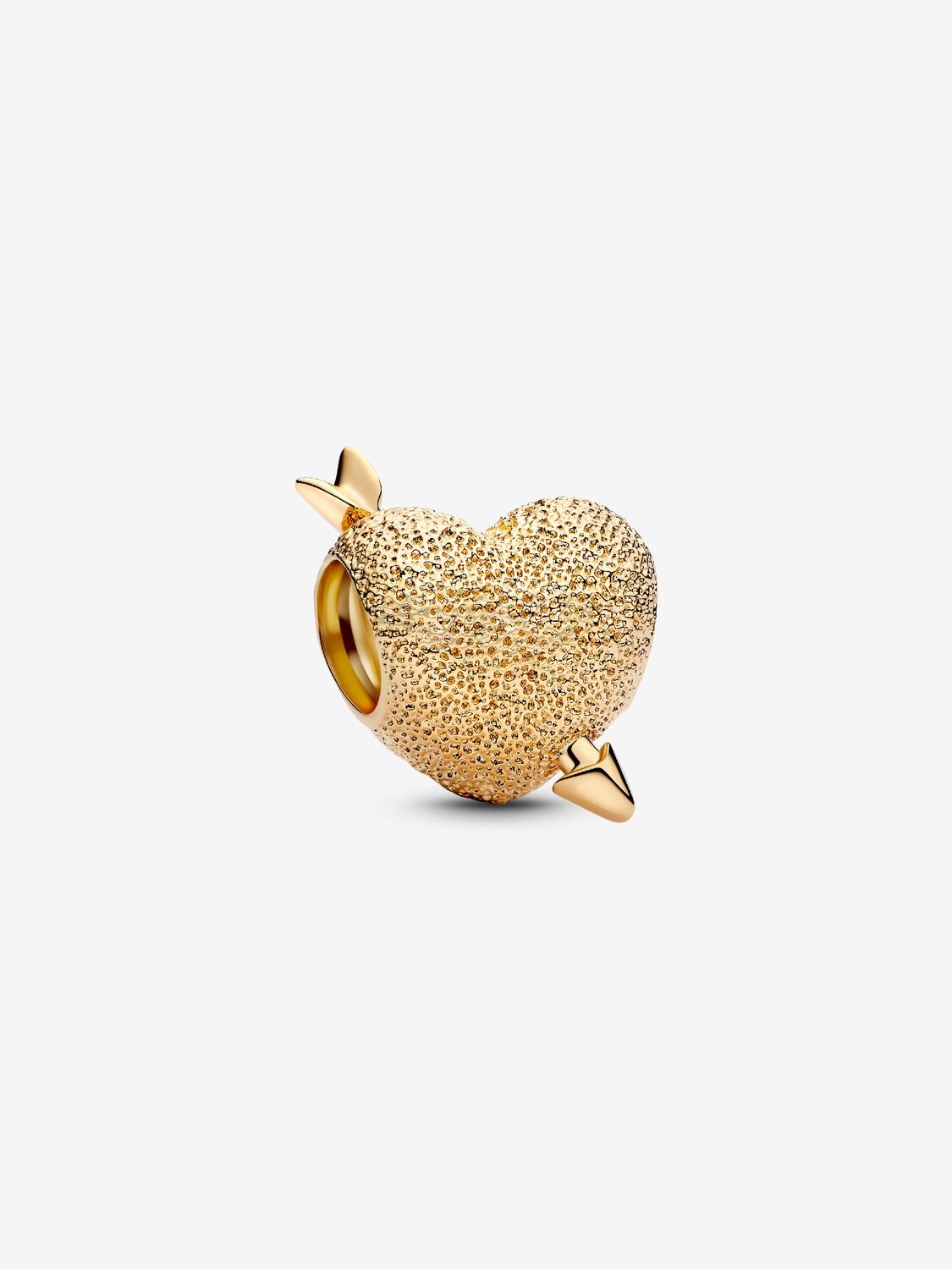 Charm Corazón Cupido Recubrimiento en oro de 14k