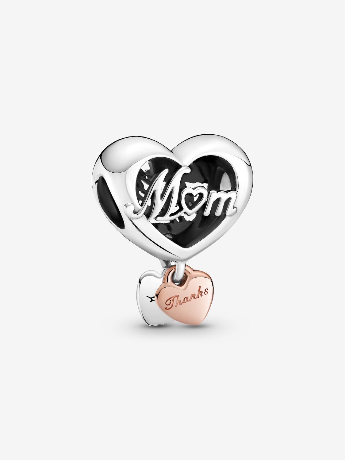 Charm Corazón Gracias Mamá Plata de primera ley