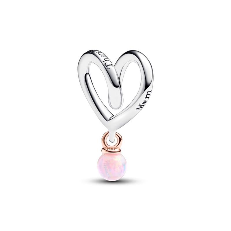Charm Pandora Corazón Envuelto 2 Tonos