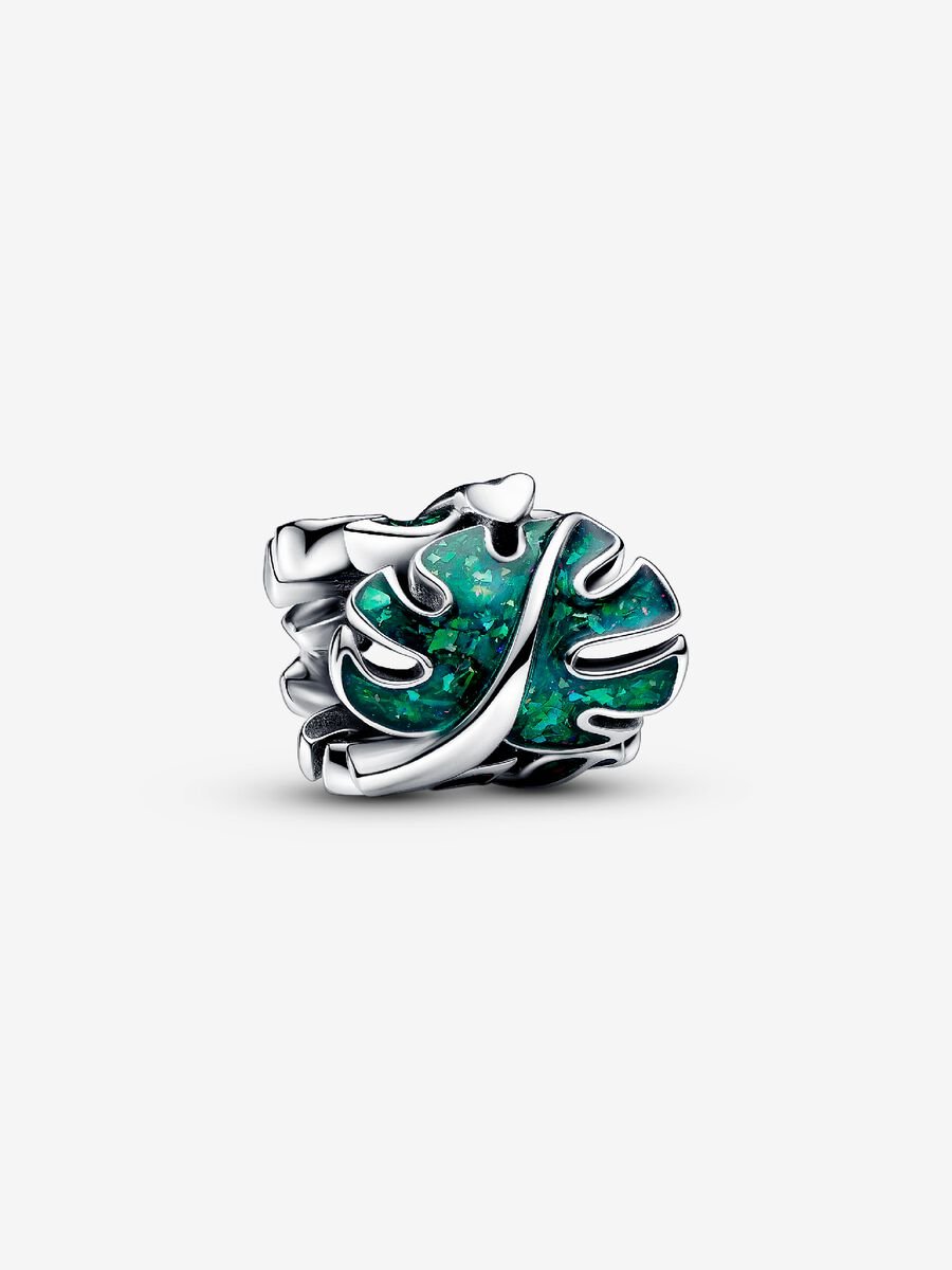 Charm Hojas de Monstera Verdes Pandora