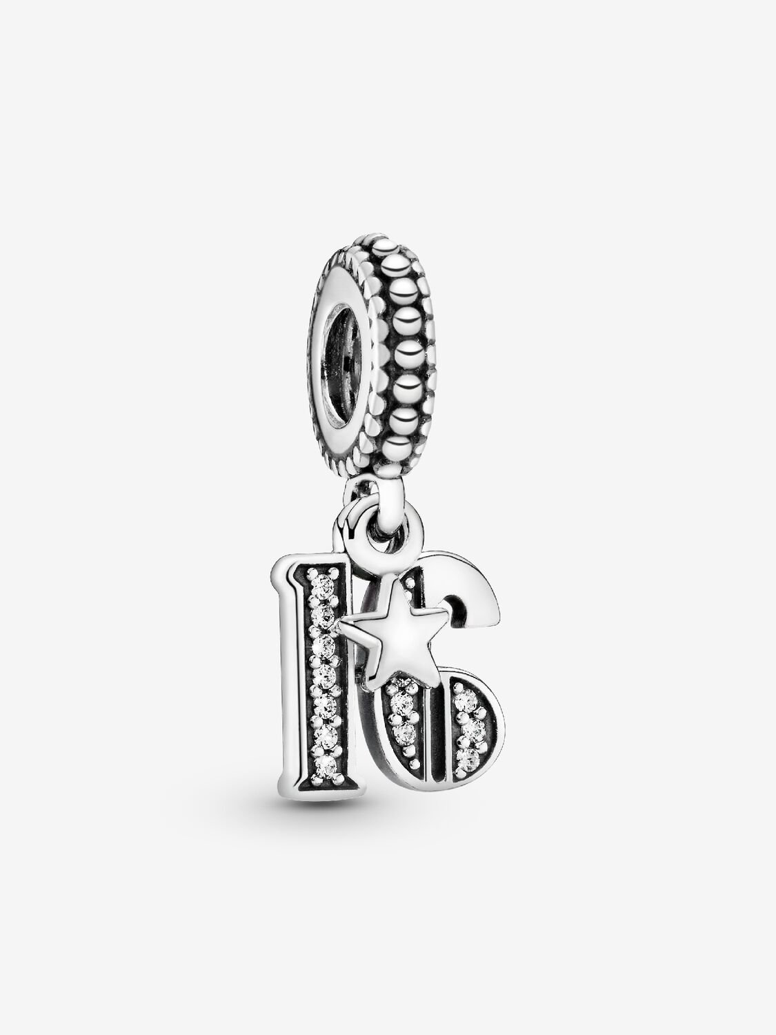 Charm colgante en plata de ley 16 Años de Amor Plata de primera ley