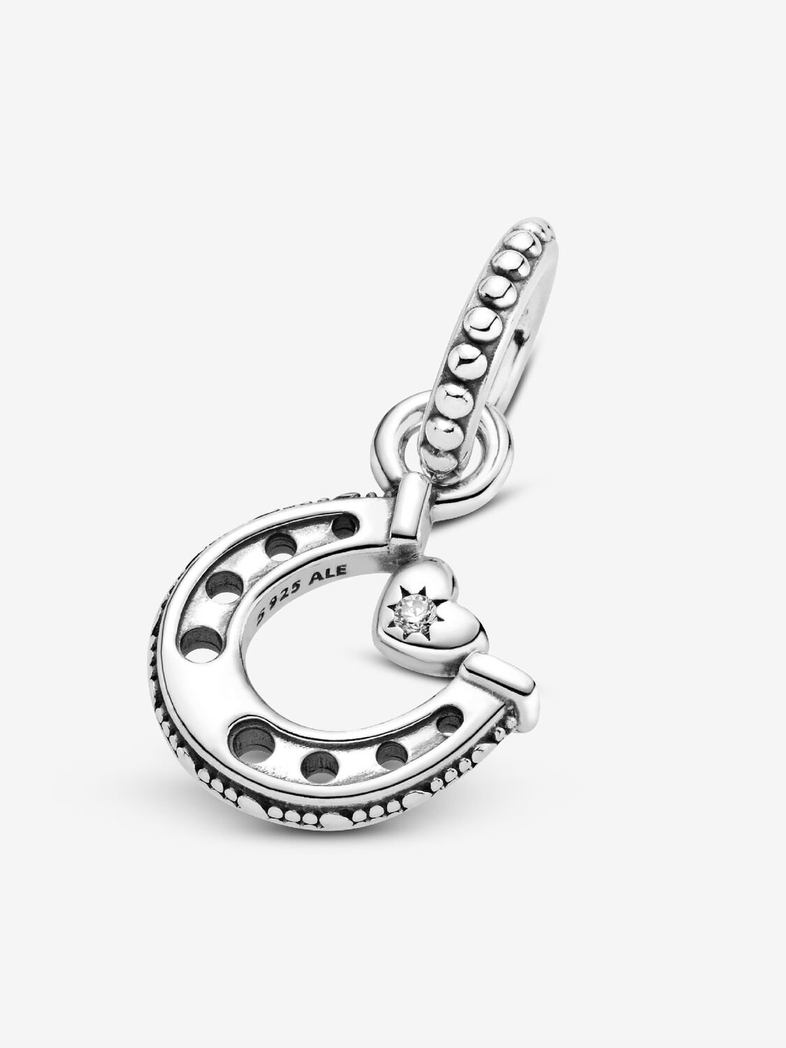 Charm Colgante Herradura de la Buena Suerte Plata de primera ley