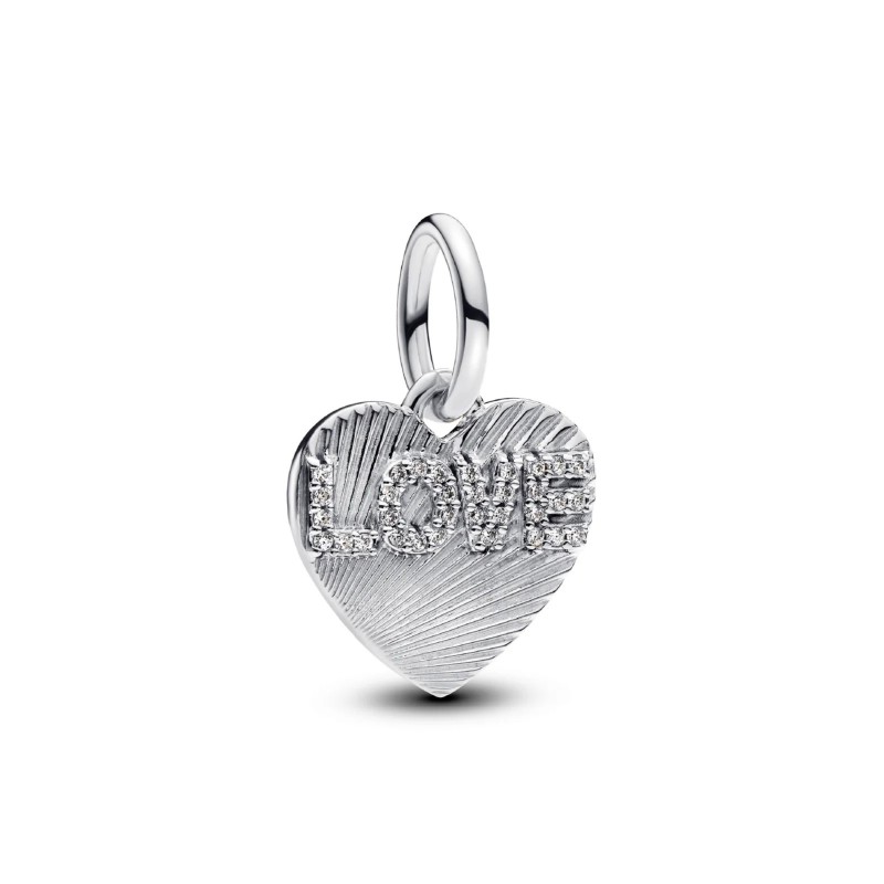 Charm Pandora Grabable Corazón de Amor