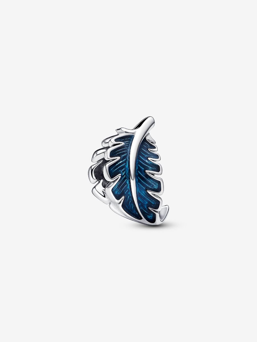 Charm Pluma Curvada Azul Pandora