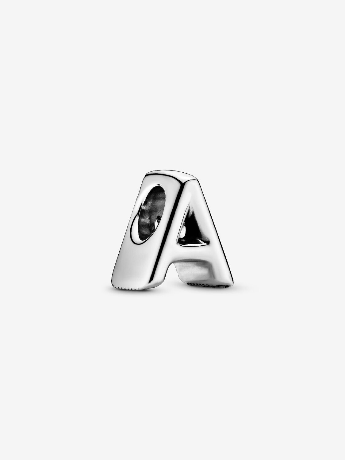 Charm del alfabeto letra A Plata de primera ley