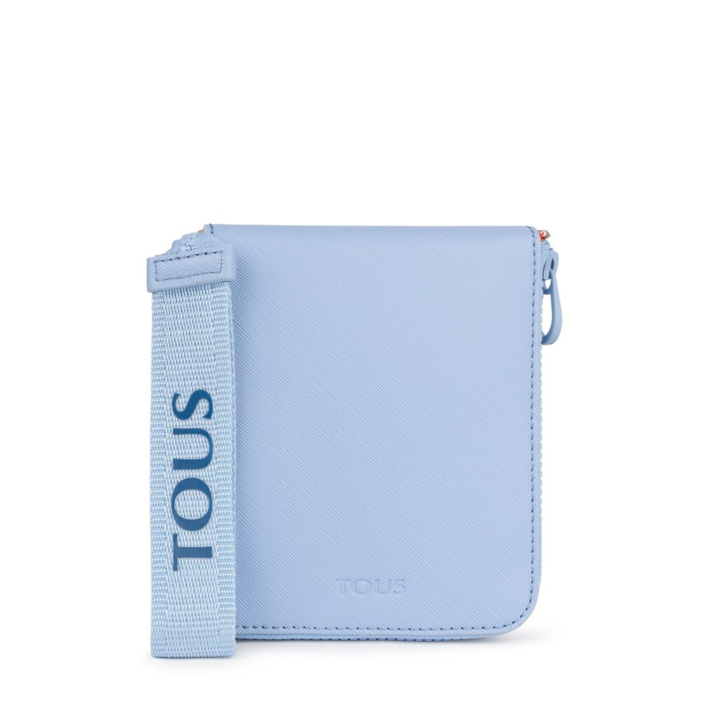 Bolsa de compras plegable Alicya azul y multicolor