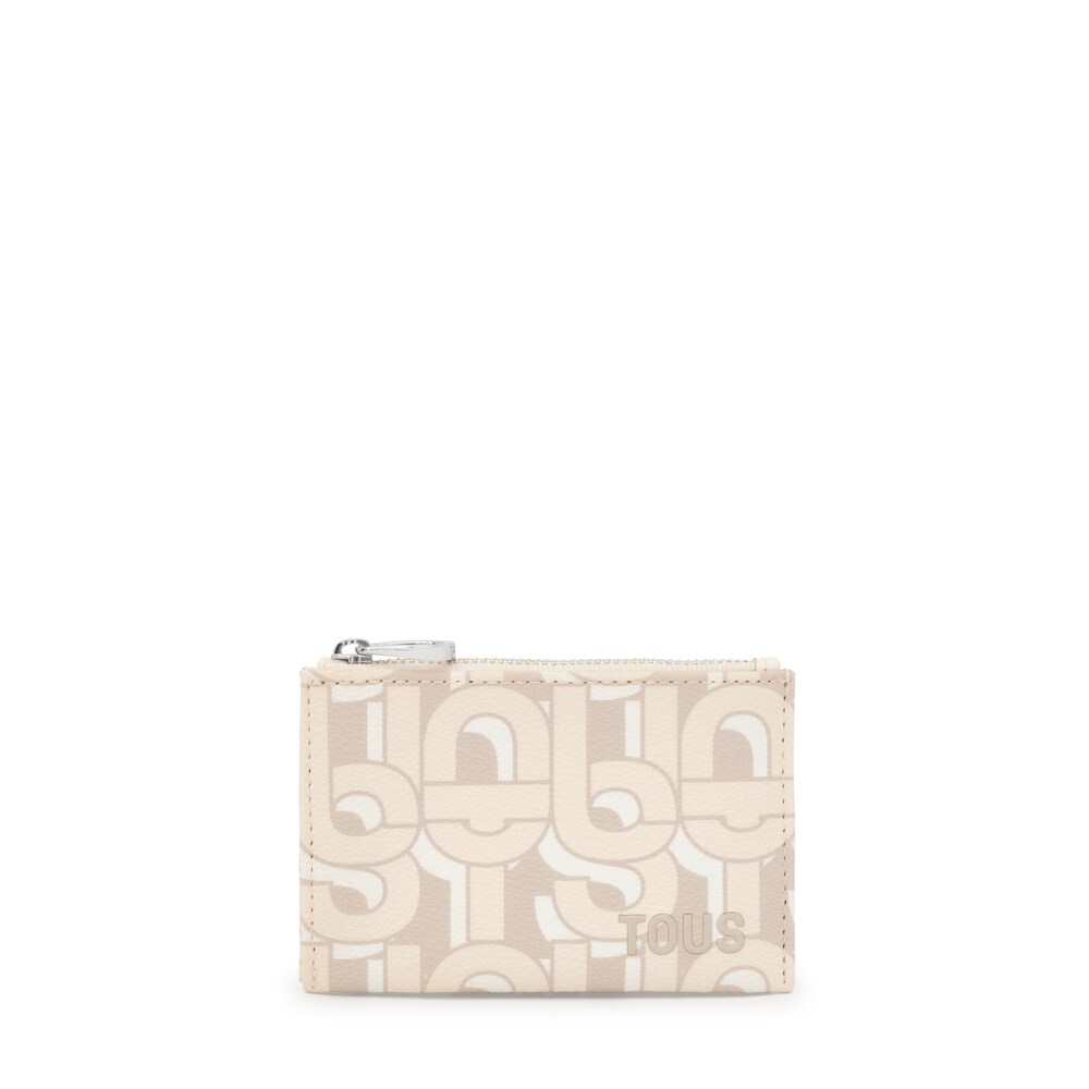 Monedero tarjetero beige TOUS MANIFESTO