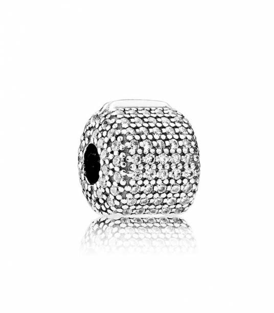 Clip Charm Pavé Barrel