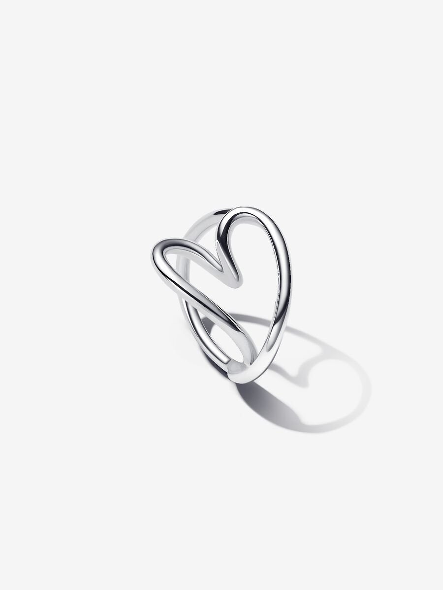 Anillo Corazón Forma Orgánica Pandora
