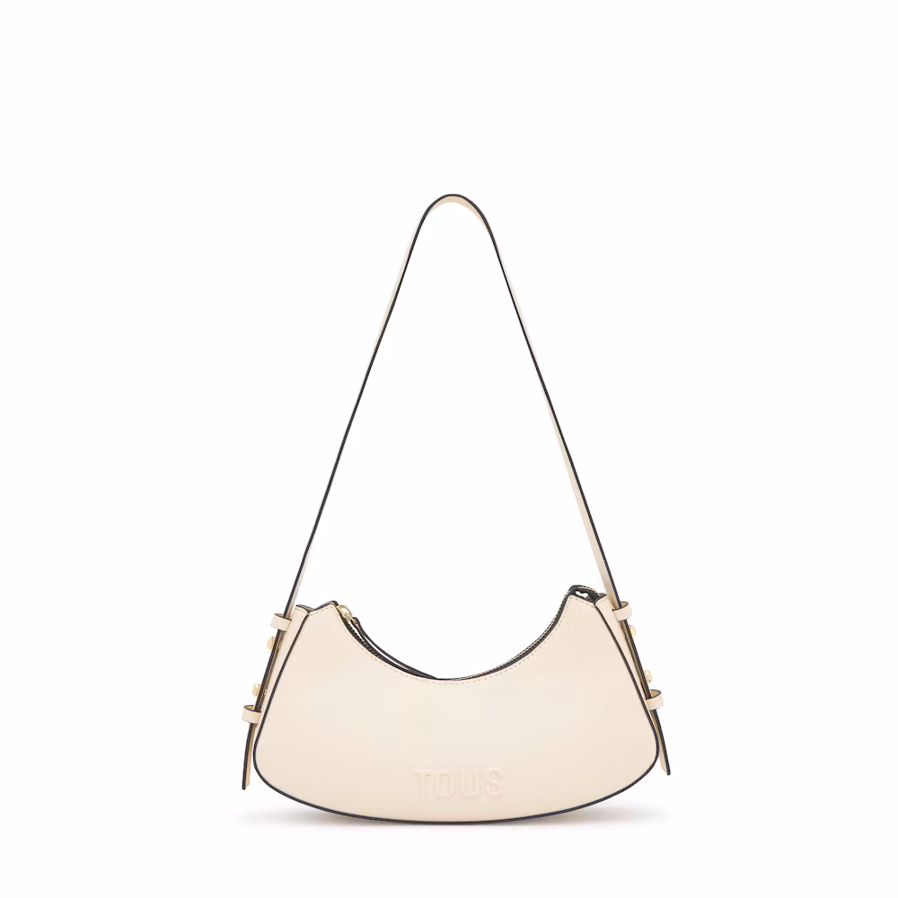 Bolso de hombro beige TOUS Back to basics