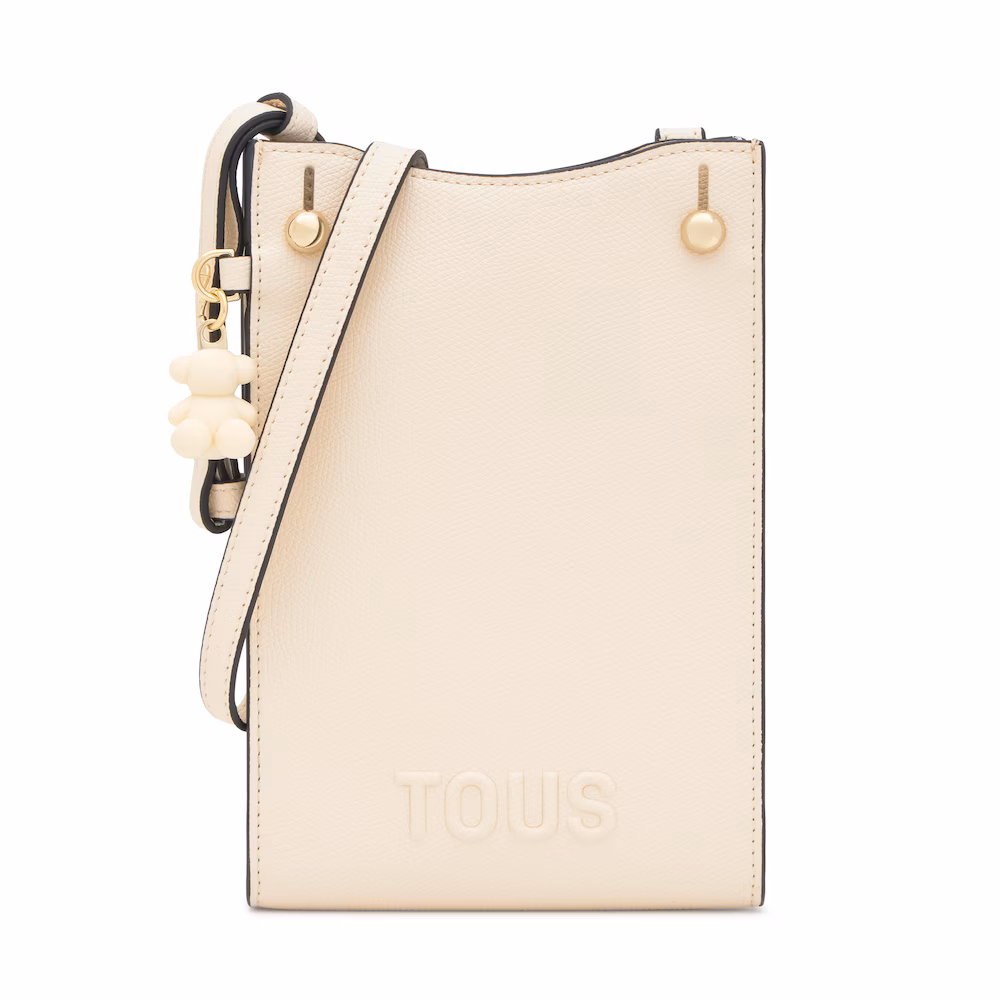Funda de móvil colgante beige TOUS Back to basics