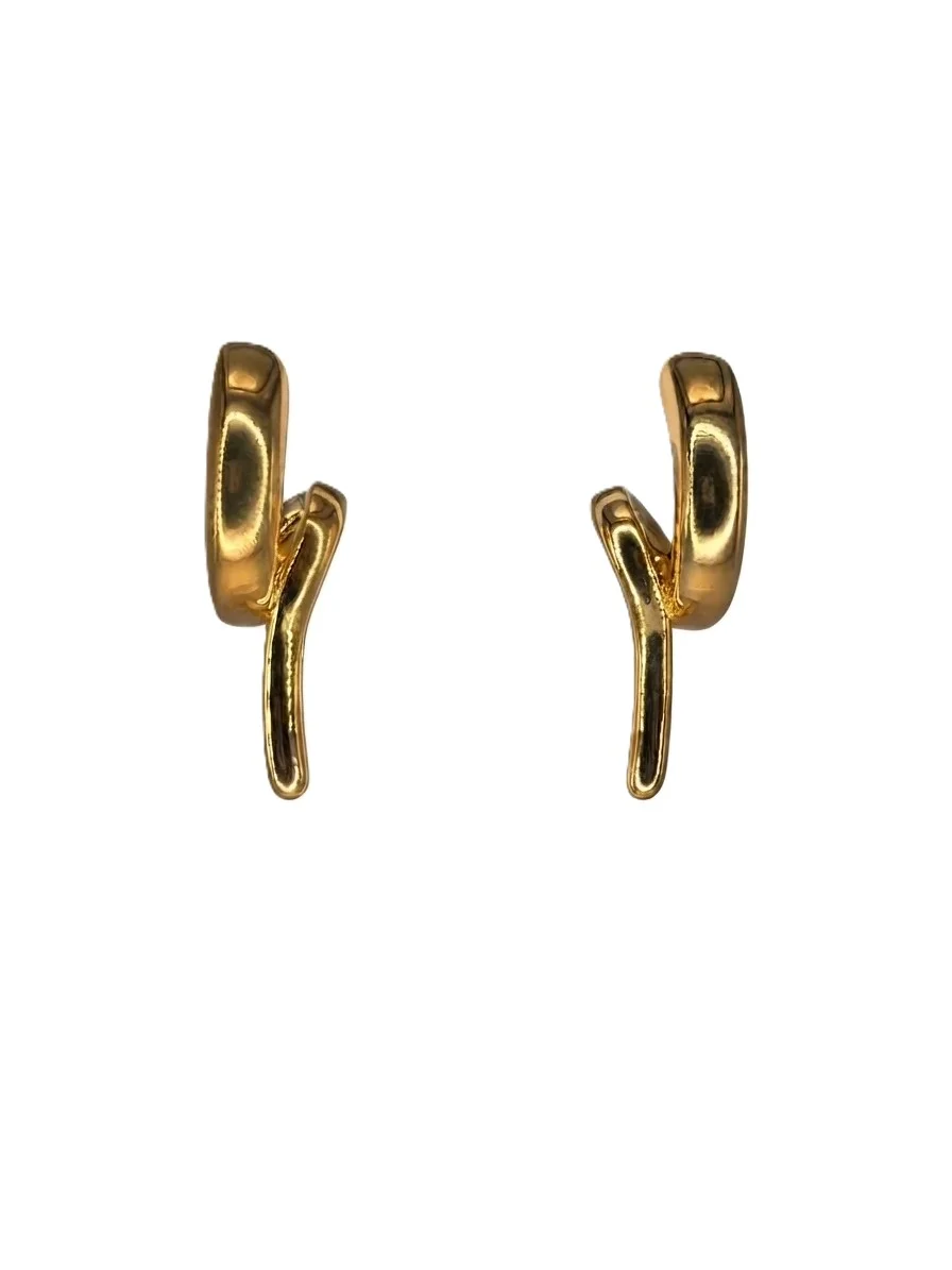 Pendientes Plata Chapada en Oro 18K