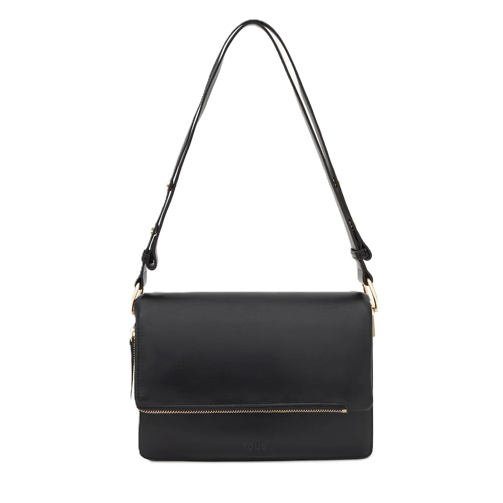 Bandolera mediana negro Audree Soft