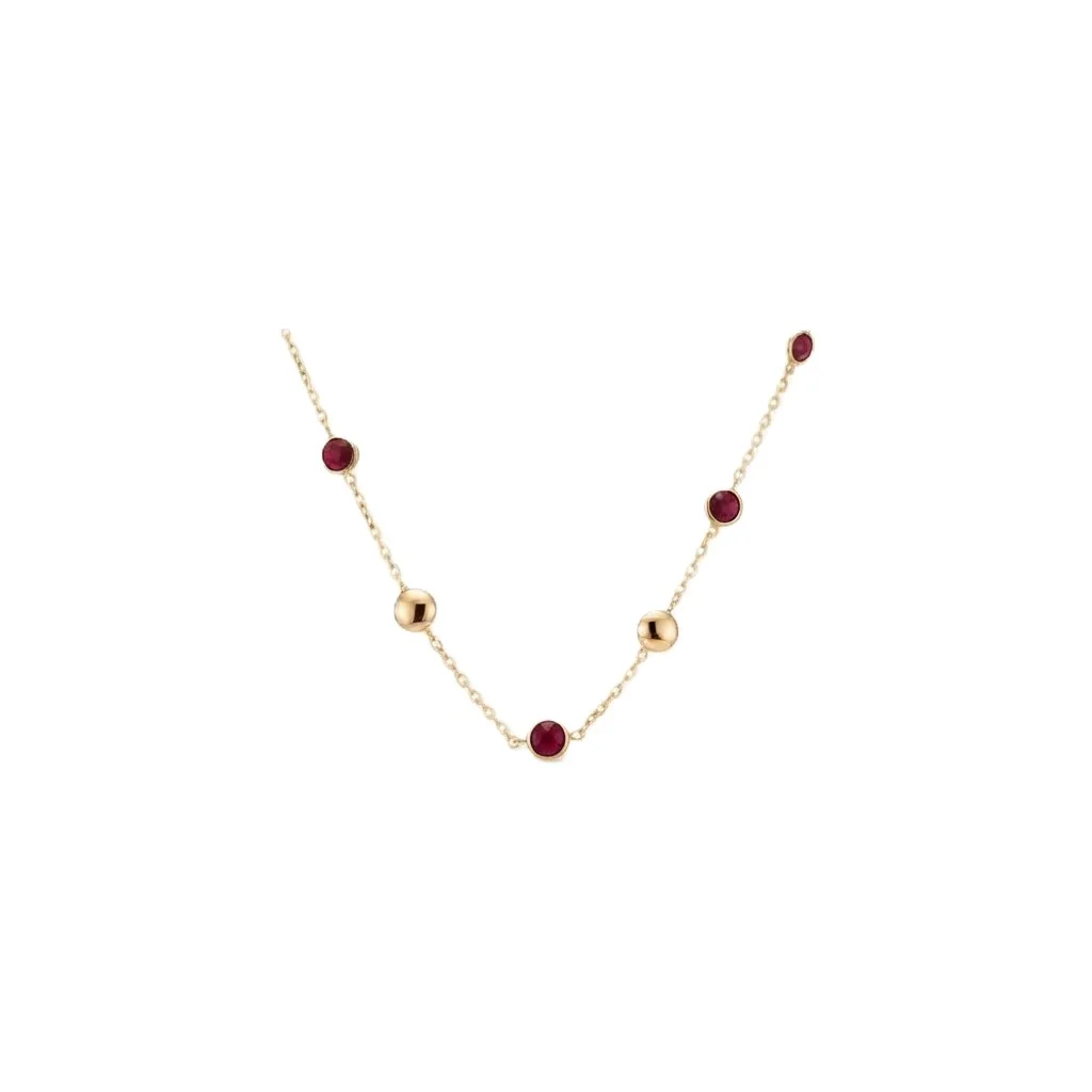 Collar Oro 18K Rubí